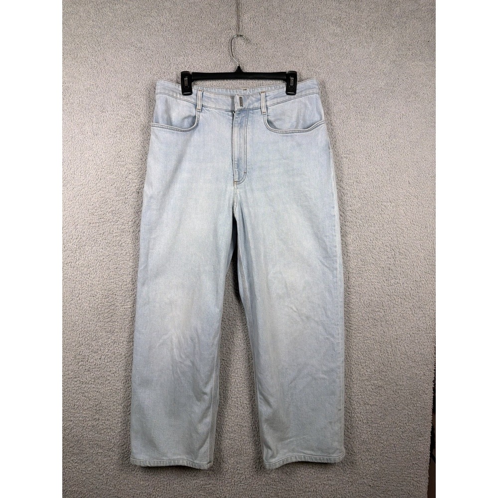 Givenchy Mens Size 30 Light Wash Mid Rise Straight Leg Jeans Made in Italy
